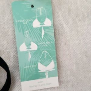 NwT Tilly multiway black swimsuit top M